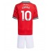 Maillot de foot Manchester United Matheus Cunha #10 Domicile vêtements enfant 2025-26 Manches Courtes (+ pantalon court)